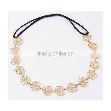 Hot sale Korean rose hair band,Girls wedding hair accessories