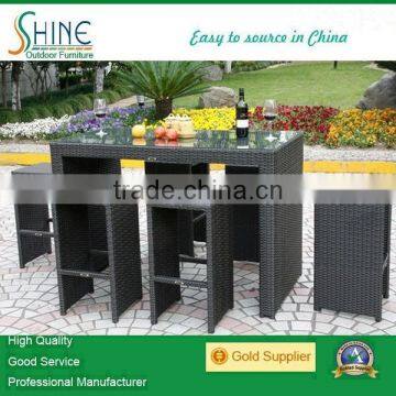 garden furniture outdoor rattan bar table