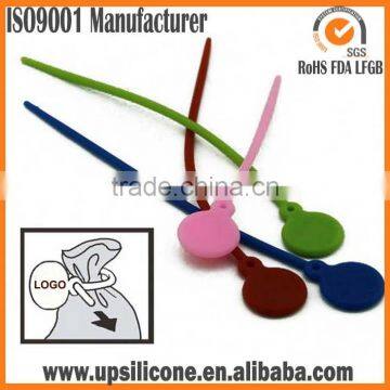 Leaf Shape Silicone Bag Sealer, Leaf Silicone Tie,silicone Rope for Tie up Food photo-2