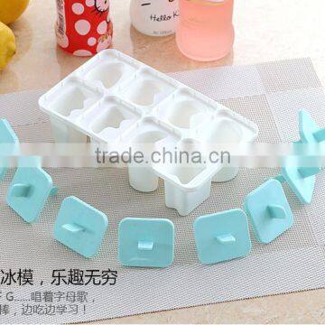 8 Cell Pop Popsicle Maker Kitchen Frozen Letter Ice Cream DIY Mold photo-5