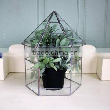 Glass Terrarium Geometric Indoor Green House Gardening House Plants