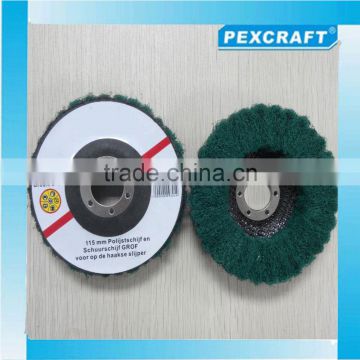 PEXCRAFT 4" abrasive non woven polishing flap disc for stainless surface