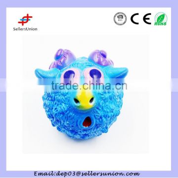 Soft rubber sheep pet toy