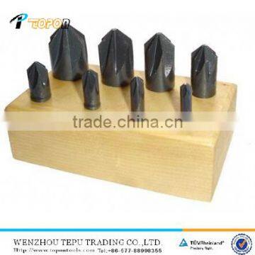 8pcs HSS 6 flute countersinks set ANSI standard