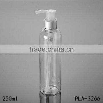 250ml Round Shoulder Shampoo Bottle Screw Pump Cosmetic Lotion Clear Pet Plastic Bottle China Suppliers Best Sellers photo-5