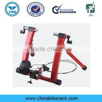 Adjustable Magnetic Resistance Indoor Exercise Bike Bicycle Trainer Stand - Red