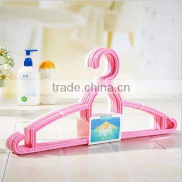 6pcs Pink&white Plastic Hanger/manufacturer OEM 6pcs Two Color Plastic Hanger in Factory Price photo-2