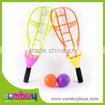 Top sale children sports toys plastic throw and catch two part plastic ball