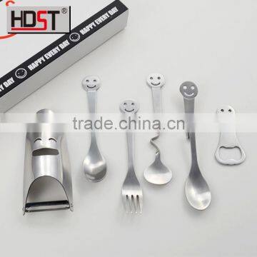 2015 Year Design Smile Series Promotional Twist Handle Cutlery;holiday Gift photo-5