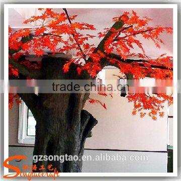 Large Outdoor Decoration Artificial Tree Home Decoration Artificial Maple Tree Fiberglass Fake Artificial Red Maple Tree photo-4