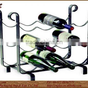 12 Bottle Wine Rack-Wrought Iron-Sand