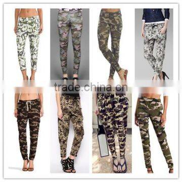 2014 new women's camouflage pants wholesale legging for ladies new style OEM casual pants trousers made in china