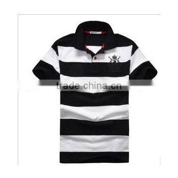 custom striped polo shirt men striped polo shirt,95% cotton/5% lycra polo t shirt, man yarn dye polo shirts