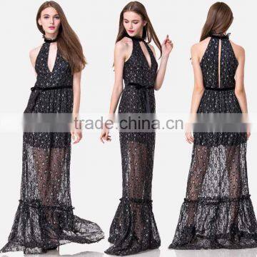 2017 Guangzhou Factory Women Clothing Sequin Prom Dress Model photo-5