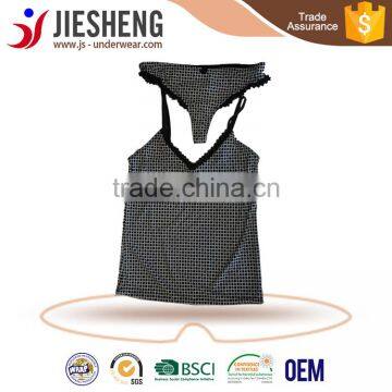 women vest with thong sexy hot women sexy underwear(Accept OEM)