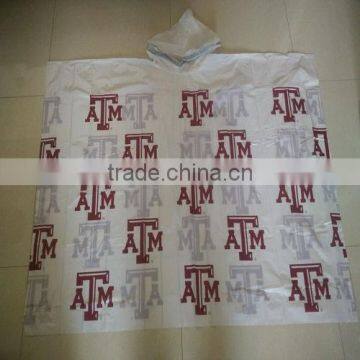 Wholesale Kids Plastic Raincoat OEM Children Rain Poncho With Customized Logo for Promotion photo-4