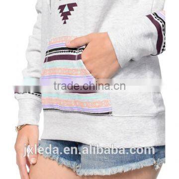 Fashion Women Grey Print Hoodie Sweatshirt Custom in Nangchang photo-4