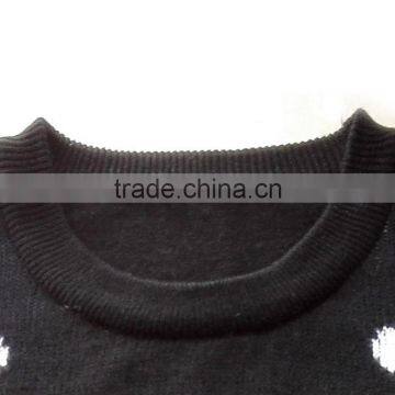 Snowman Pattern Men Pullover Black Ugly Christmas Sweater Design photo-4