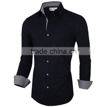 Custom Wholesale Pattern Men's Long Sleeve Fashion Oxford Shirt photo-6