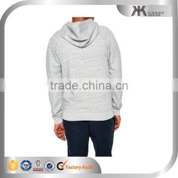 Cheap Plain Grey Zip up Mens Hoodies,french Terry Heather Grey Hoodie photo-2