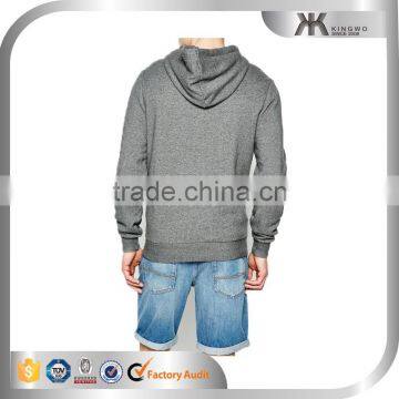 Custom Super Soft Thick Fleece Single Zipper Hoodie Black for Men photo-2