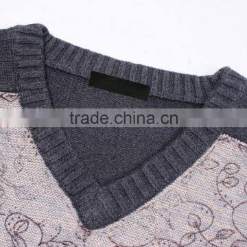 2015 Fashion V Neck Sweater Knitting Pattern Free photo-2
