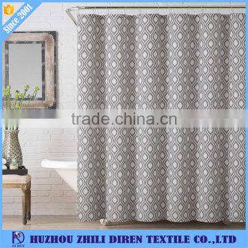 2017 Latest Designs Hookless Jacquard Shower Curtain