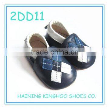 handmade china rubber sole baby leather shoes