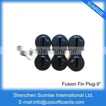 Plastic Surfing Fin Plug Black 9 Degree Surf Board Fin Box in Surfing with fin key