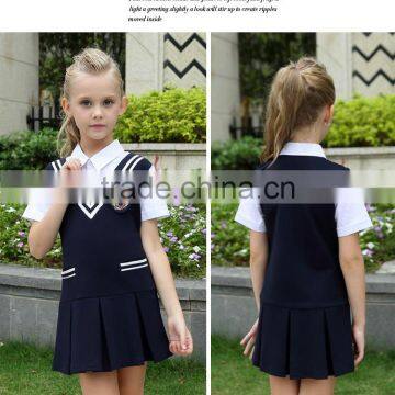 Juqian Custom Factory Made Summer Stylish Fashion Primary Kids School Girls Dresses 2016 photo-6