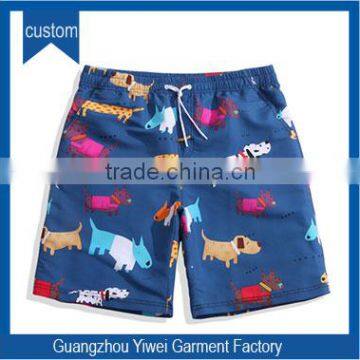 wholesale polyester printing swim shorts for boys