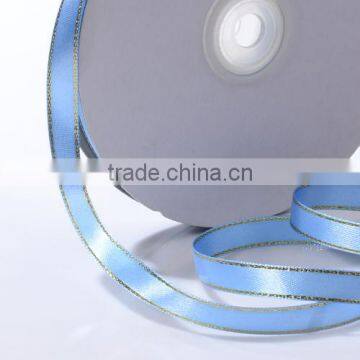 Polyester Satin Ribbon Double Faced With Silver Edged photo-2