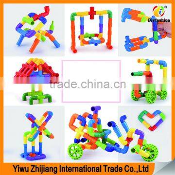 Smart Design Interest Cultivation Colorful Baby Teenager DIY Plastic Building Puzzle photo-2