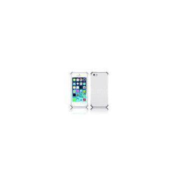 Ultra Thin White Plastic & Silicone Protective Cell Phone Case Cover For Iphone5