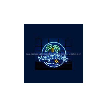 T26 MARGARITAVILLE handicrafted real glass tube neon signs for store display and advertising.