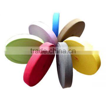 Colored flat woven elastic tape