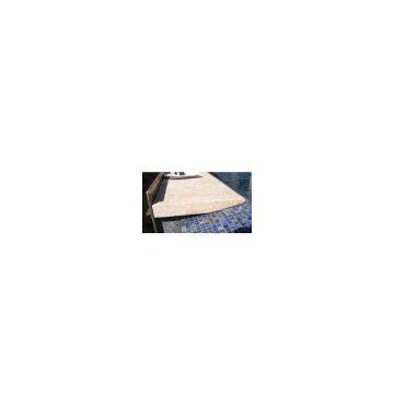 Sell beige limestone copings swimming pool stone copings stone steps