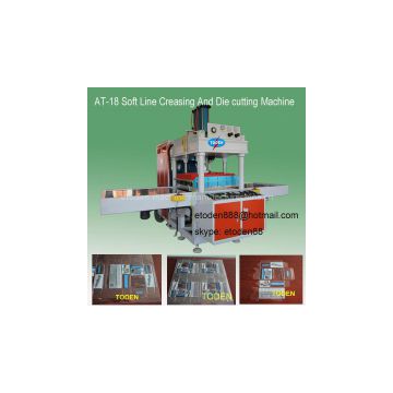 printed sheet semi automatic crease and die cut machine