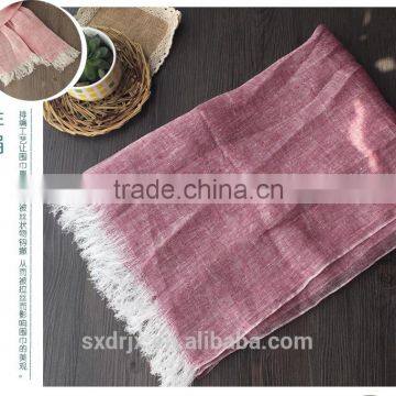 linen man/ woman long yarn dyed soft scraf warp shawl scarves fashion stole