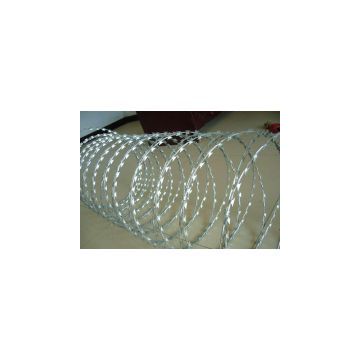 PVC coated /galvanized razor barbed wire/concertina