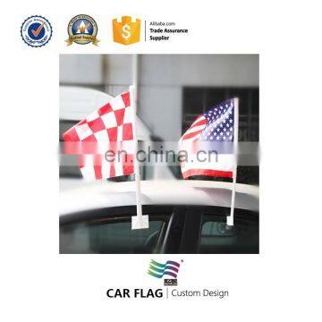 Wholesale Checked American Car flags