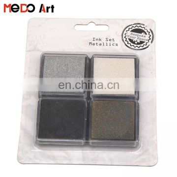 40*40*10 mm 4 colors Assorted Printer Craft Ink Pad for Stamps