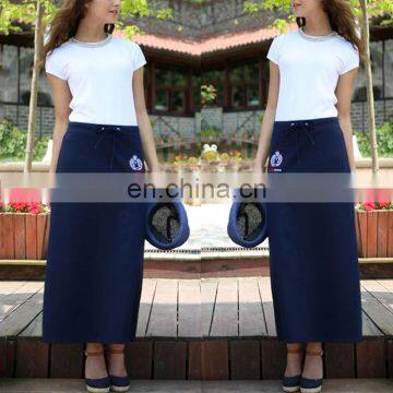 Stylish Women's Sports Style Short Sleeve O-neck Long Sport Dress photo-5