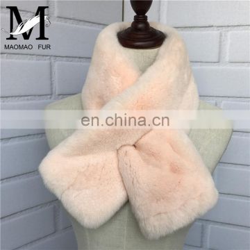 2017 Autumn Winter Warm Outdoor Rabbit Fur Colorful Scarf