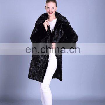 High quality black mink coat , marten coat for women