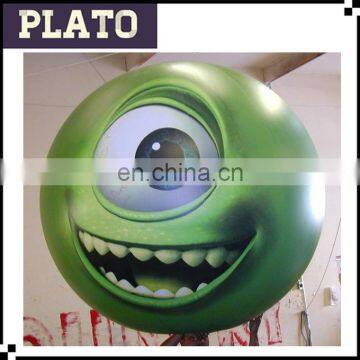 inflatable green eyes monster balloon for decoration