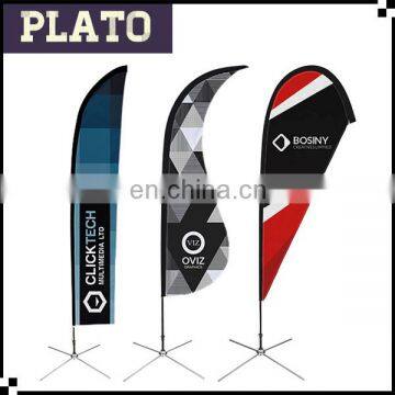 Decorative waving flag and banner for advertising/cheap promotional beach flag for exhibition