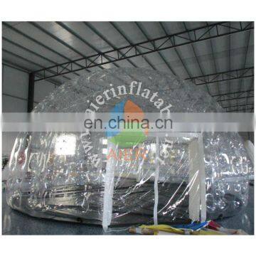 8m indoor/ outdoor transparent clear sealing dome tent