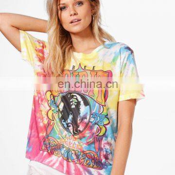 Low Price Custom Summer Beach Casual Short Sleeve Women Print t Shirt photo-3