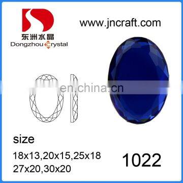 High Quality Large Flat Back Glass Crystal Stone,rhinestones With Holes
